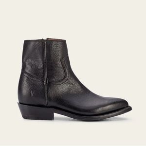 FRYE Billy Inside Zip (Black Leather)